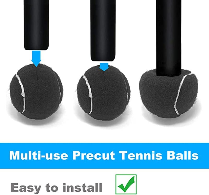 URBEST Walker Tennis Balls 4pcs Precut Heavy Duty Tennis Balls for Walkers - Image 4